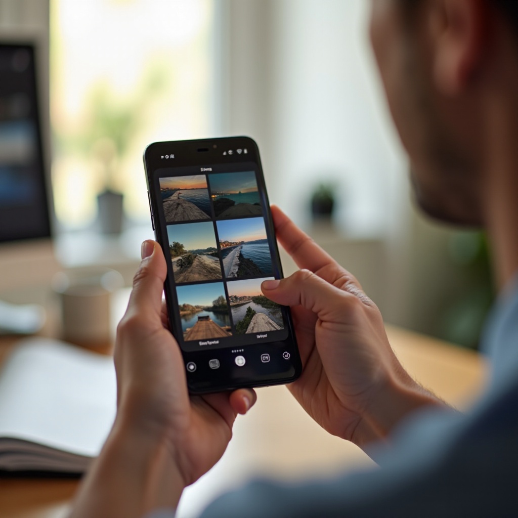 modifier affichage galerie samsung