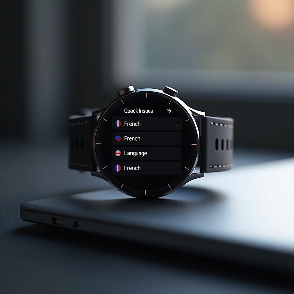 comment mettre ma montre smart watch en français